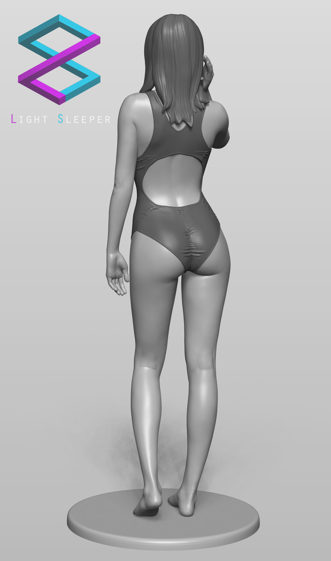 Swimsuit Girl 3D print model_2