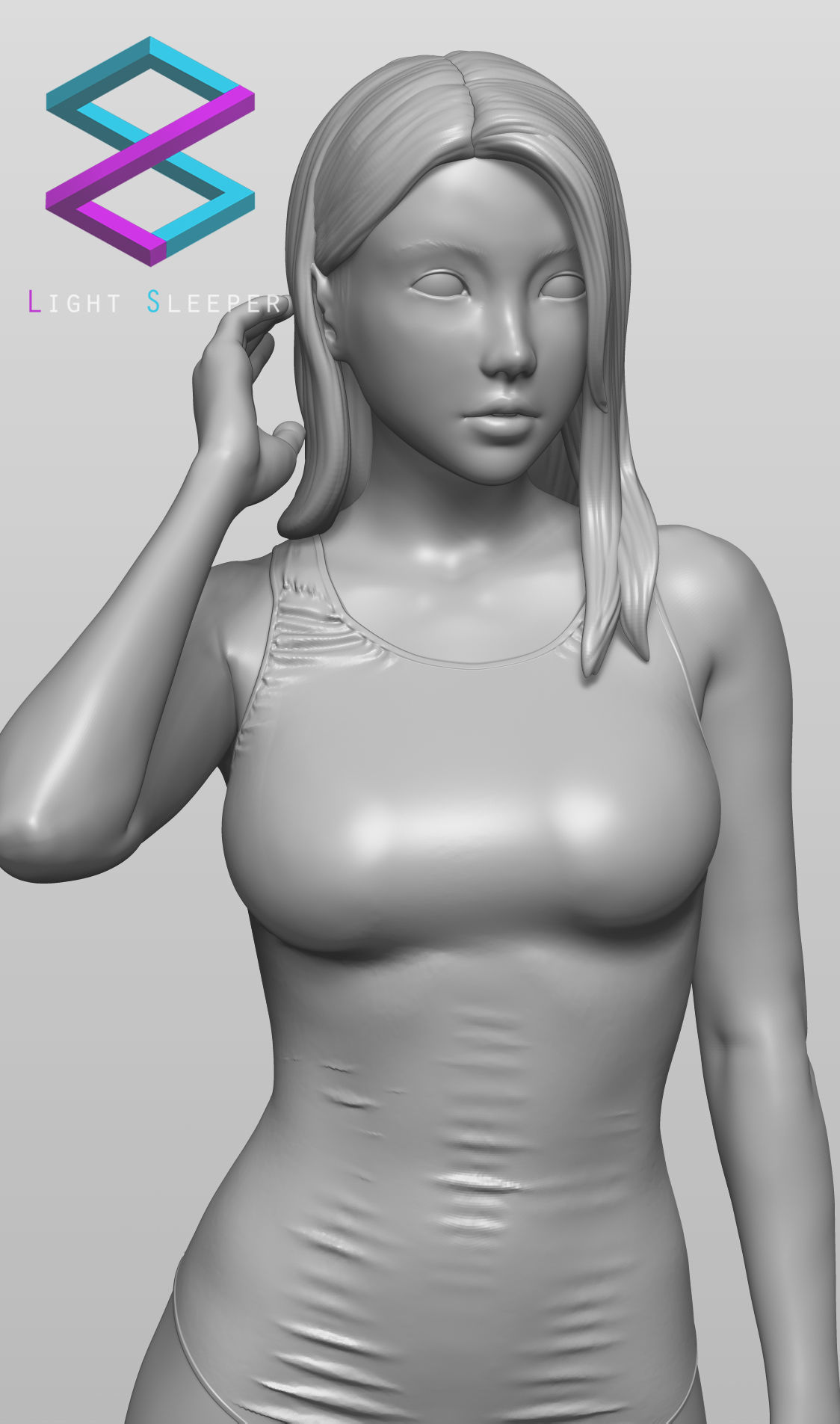 Swimsuit Girl 3D print model_5
