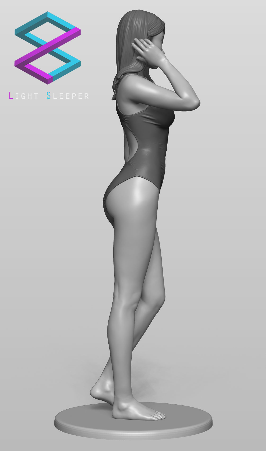 Swimsuit Girl 3D print model_3