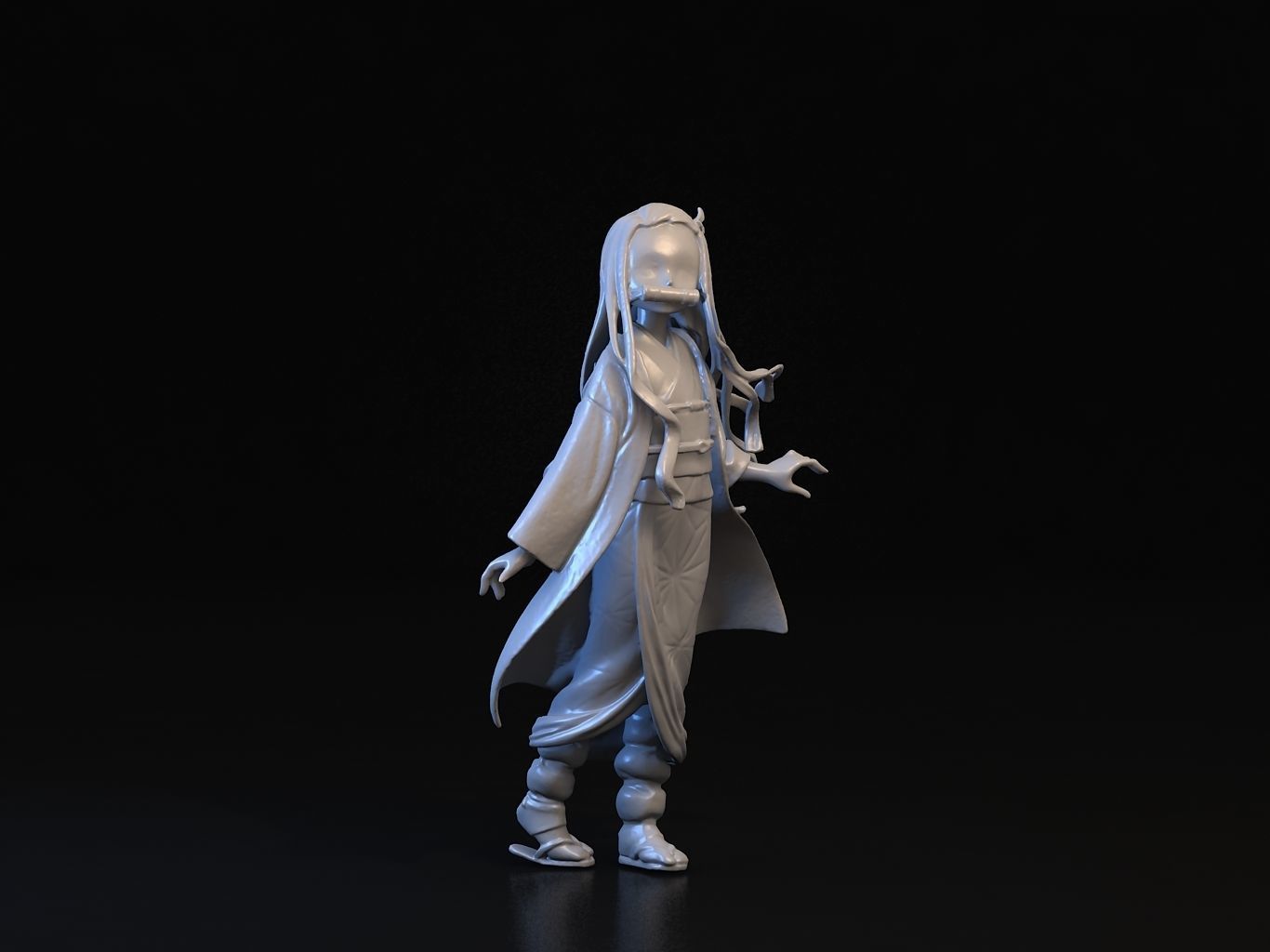 NEZUKO 3D person phantom of abyss 3D model_13