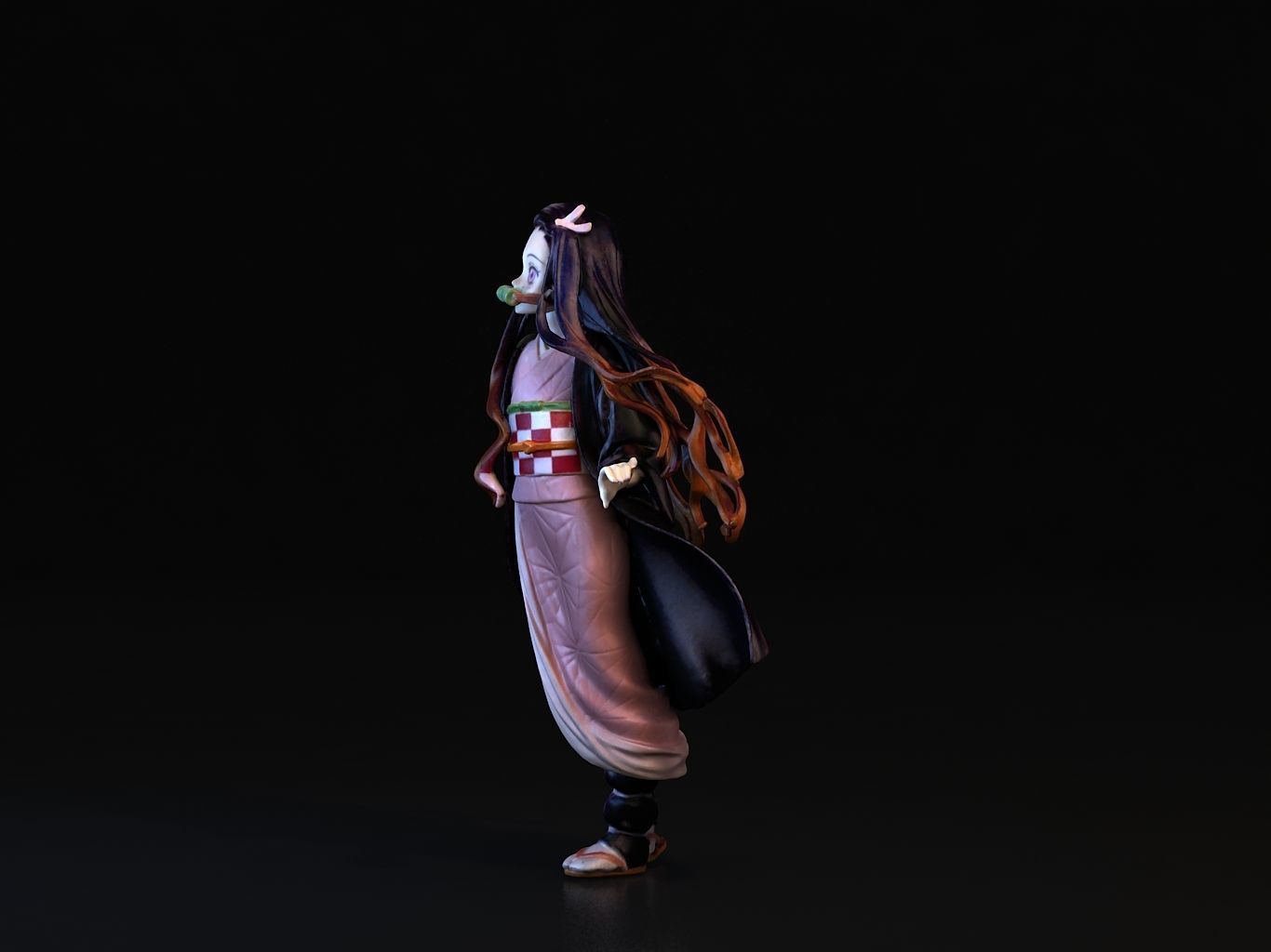 NEZUKO 3D person phantom of abyss 3D model_10