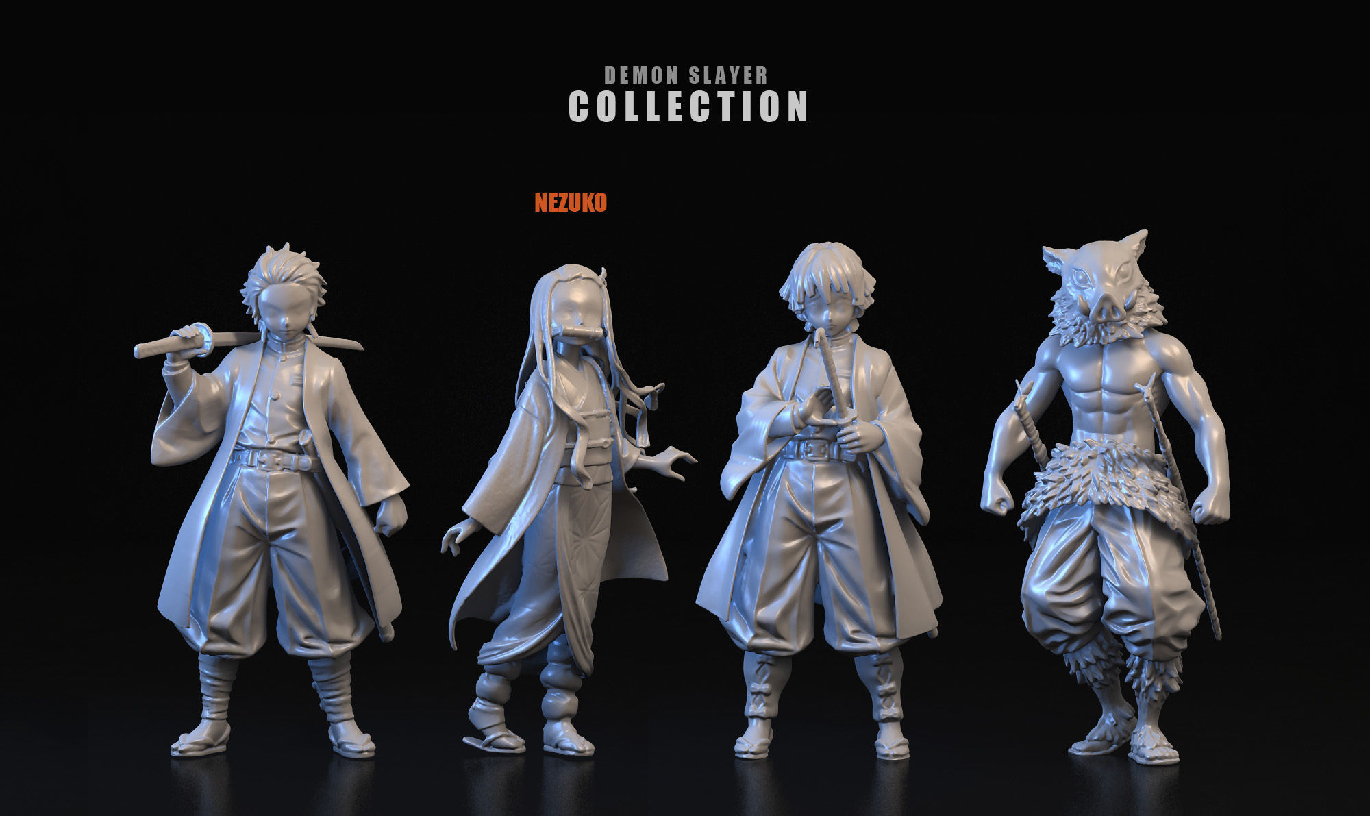 NEZUKO 3D person phantom of abyss 3D model_33