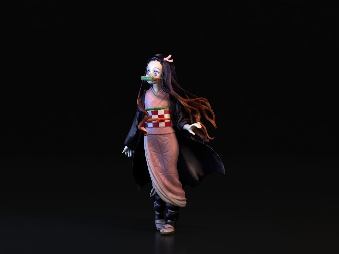 NEZUKO 3D person phantom of abyss 3D model_11