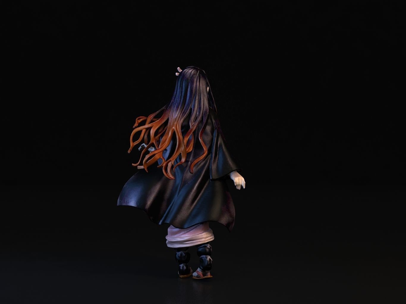 NEZUKO 3D person phantom of abyss 3D model_7