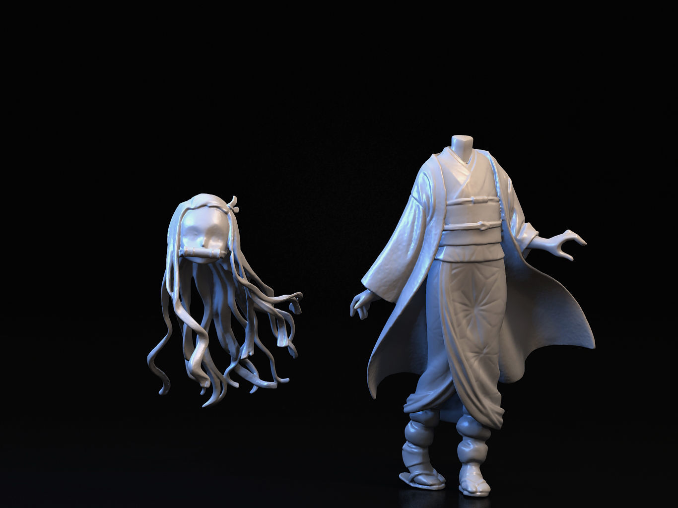 NEZUKO 3D person phantom of abyss 3D model_3