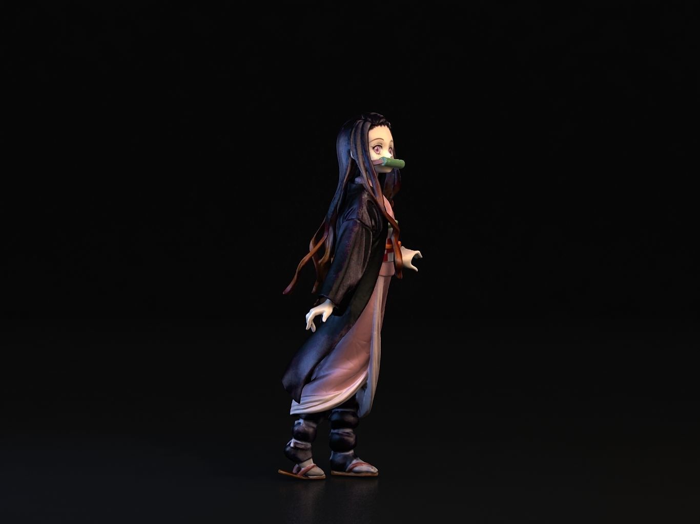 NEZUKO 3D person phantom of abyss 3D model_5