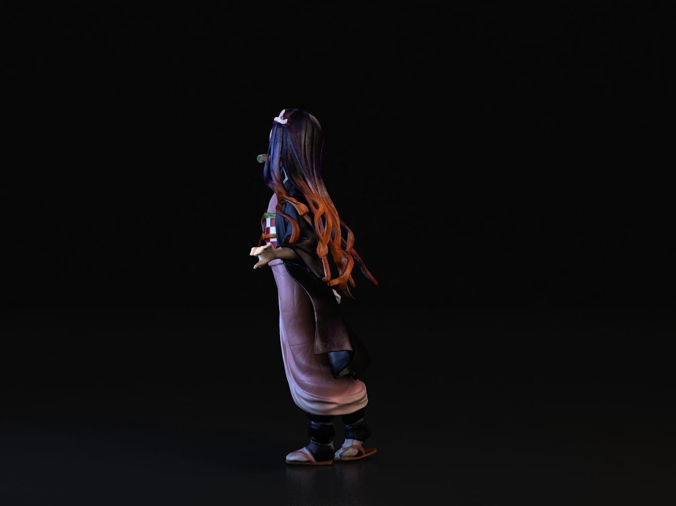 NEZUKO 3D person phantom of abyss 3D model_9