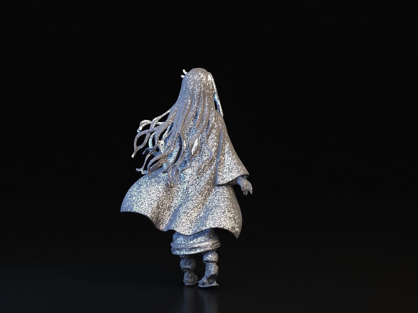 NEZUKO 3D person phantom of abyss 3D model_26