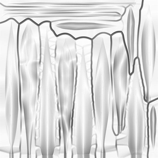 15 Leaves Atlas - 5 Species - PBR - 8K - SBSAR Low-poly 3D model_11