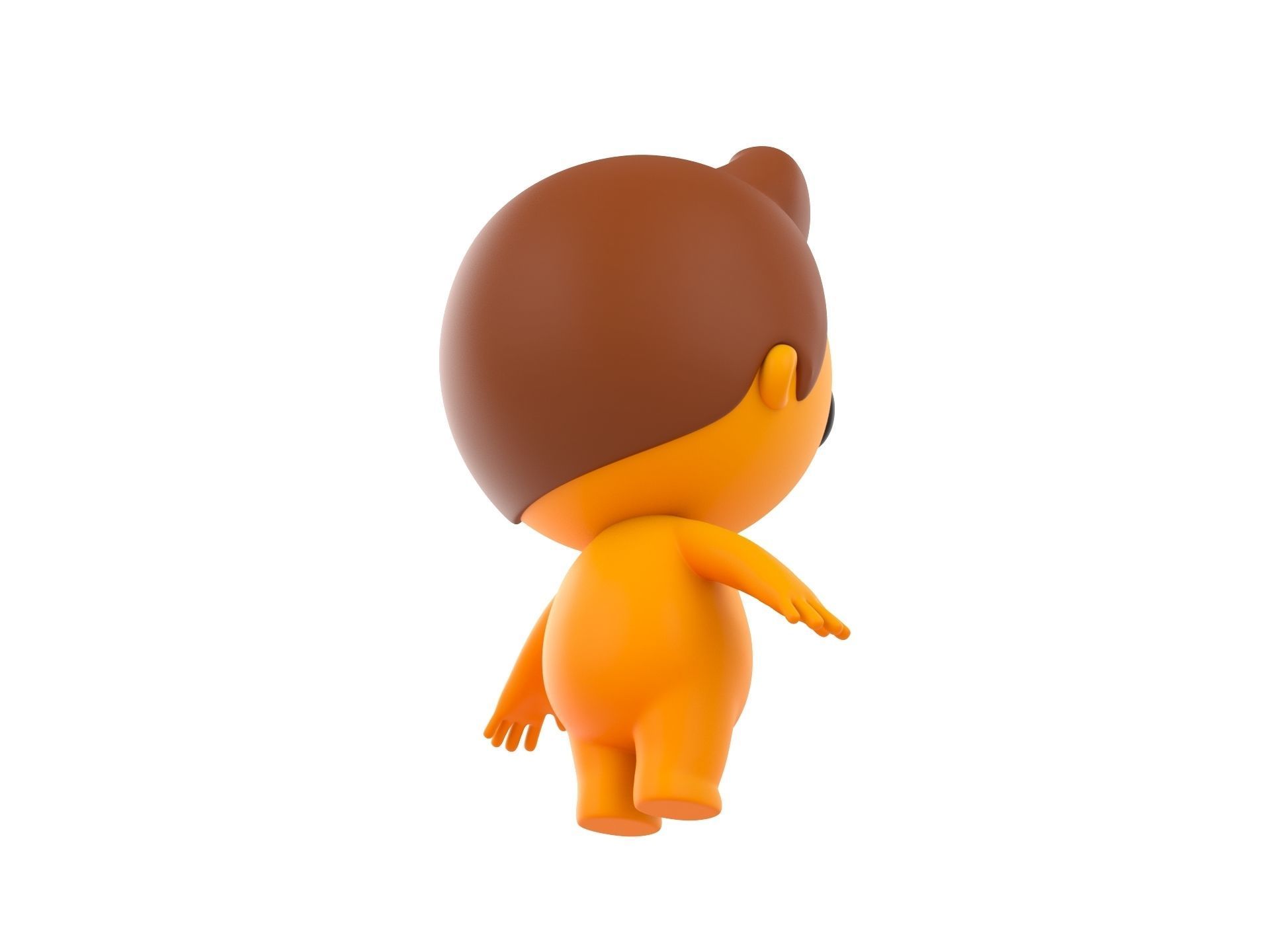 Character075 Little Man 3D model_4