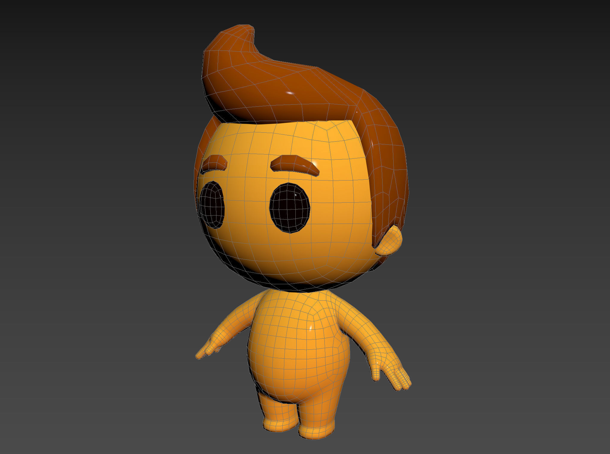 Character075 Little Man 3D model_13
