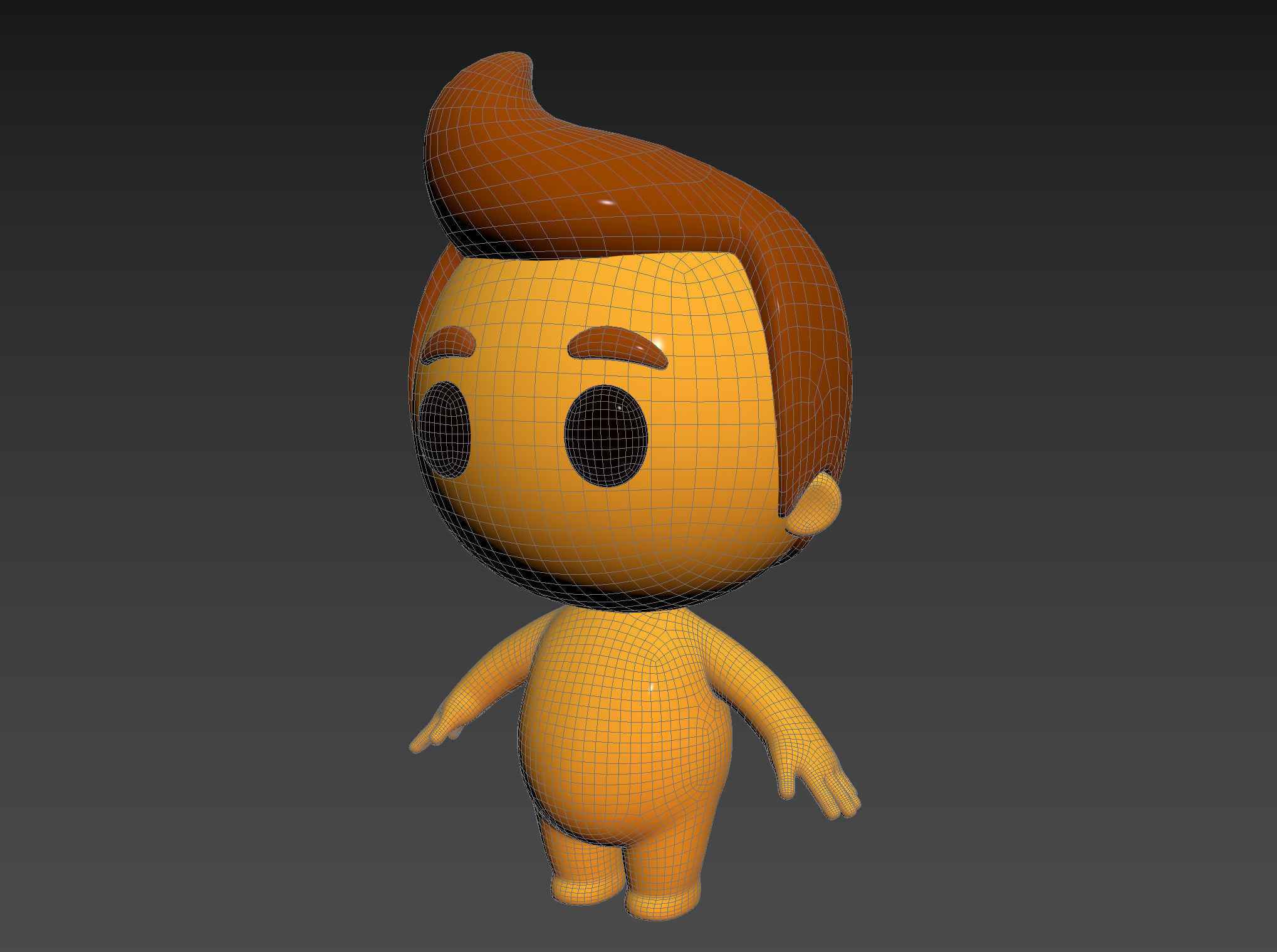 Character075 Little Man 3D model_14