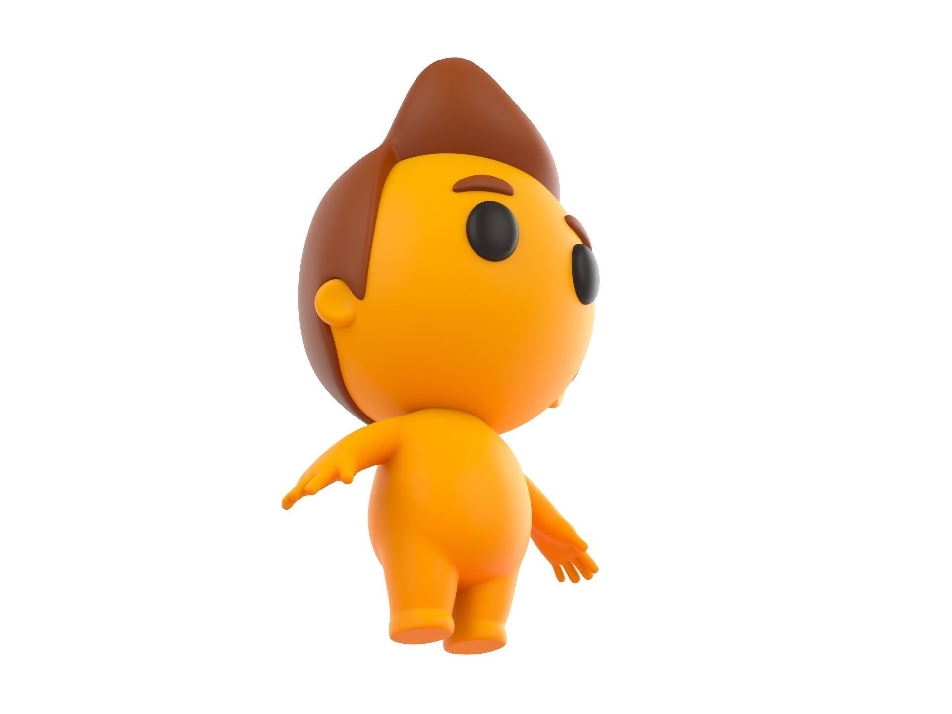 Character075 Little Man 3D model_2