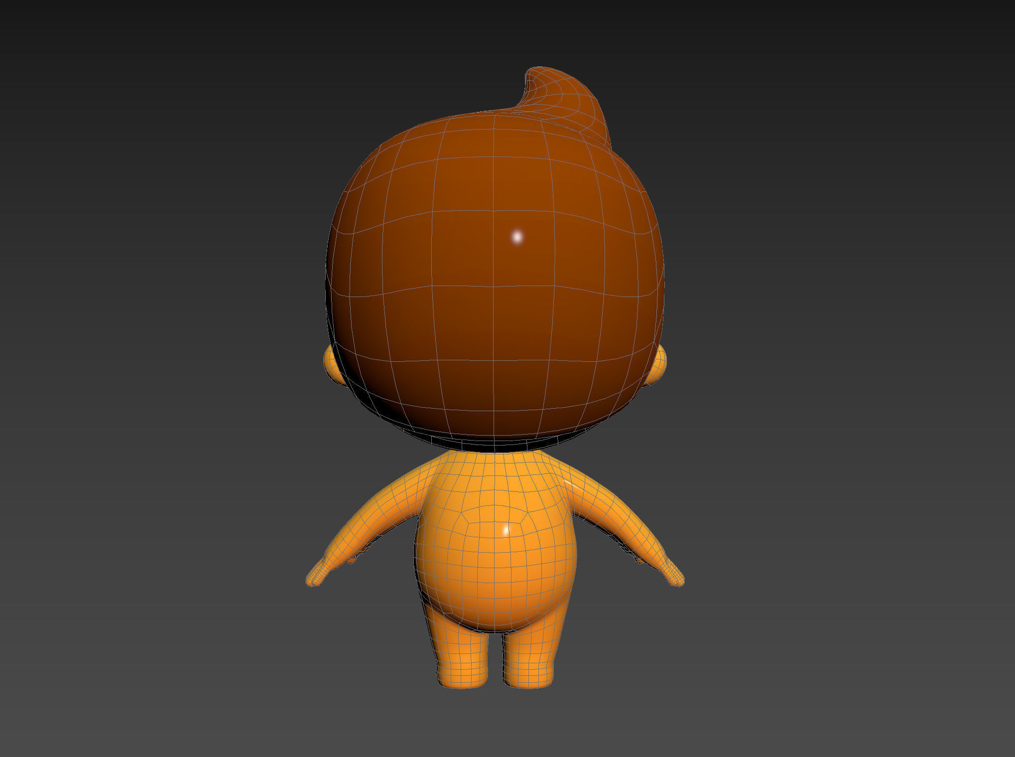 Character075 Little Man 3D model_19