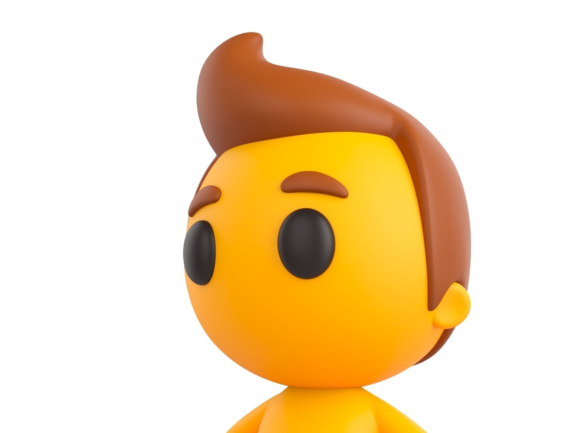 Character075 Little Man 3D model_8