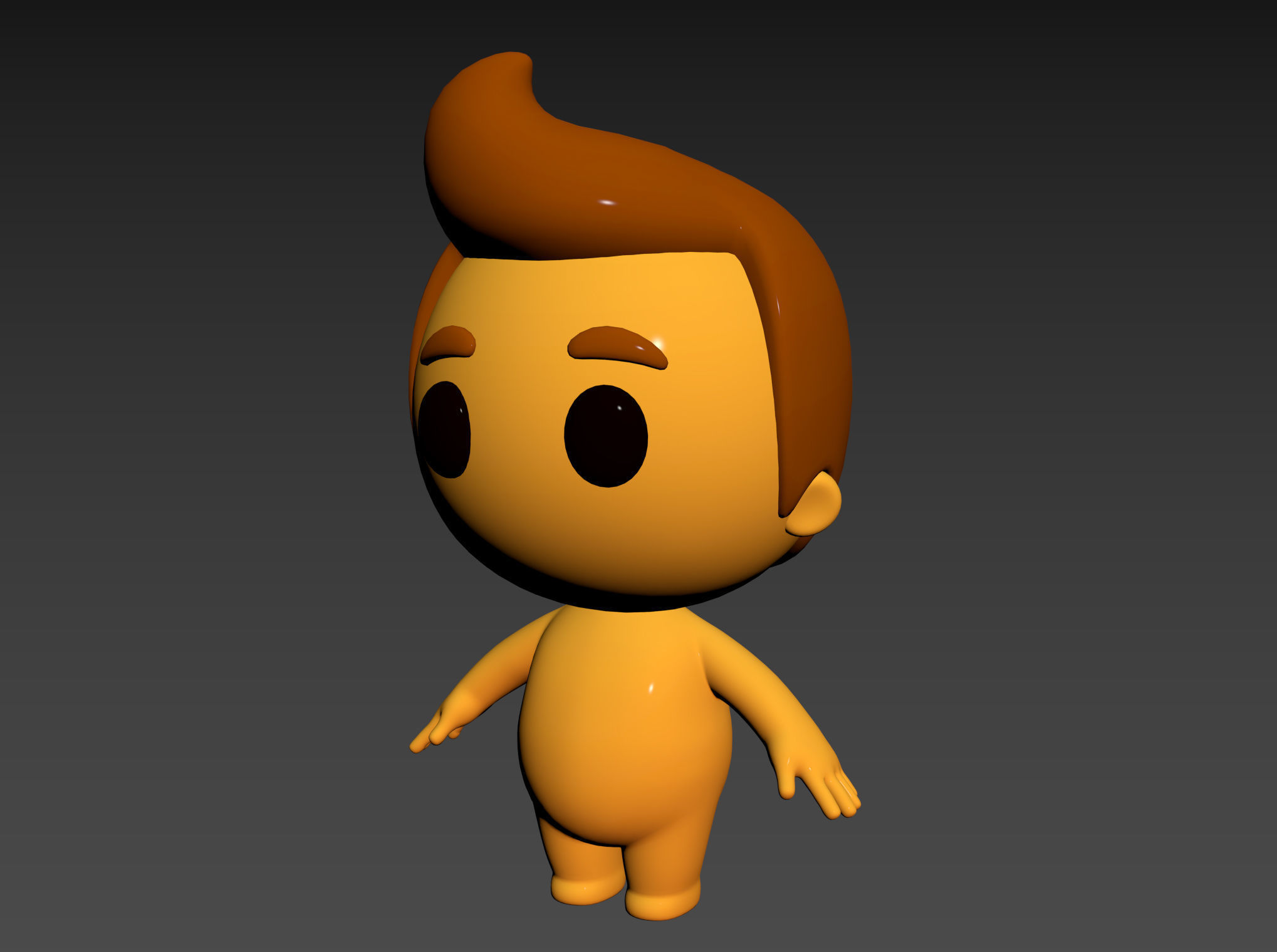 Character075 Little Man 3D model_12