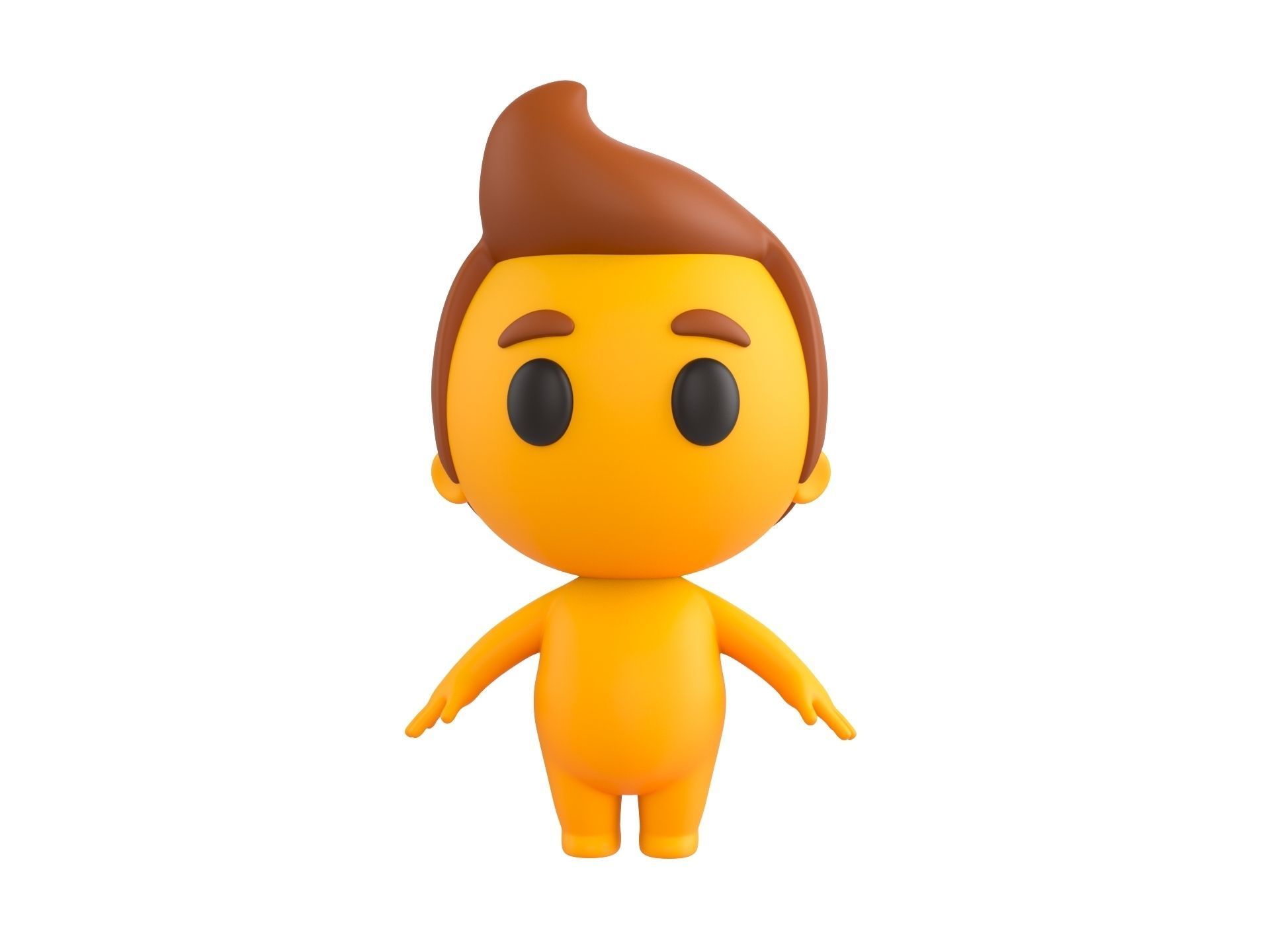 Character075 Little Man 3D model_1