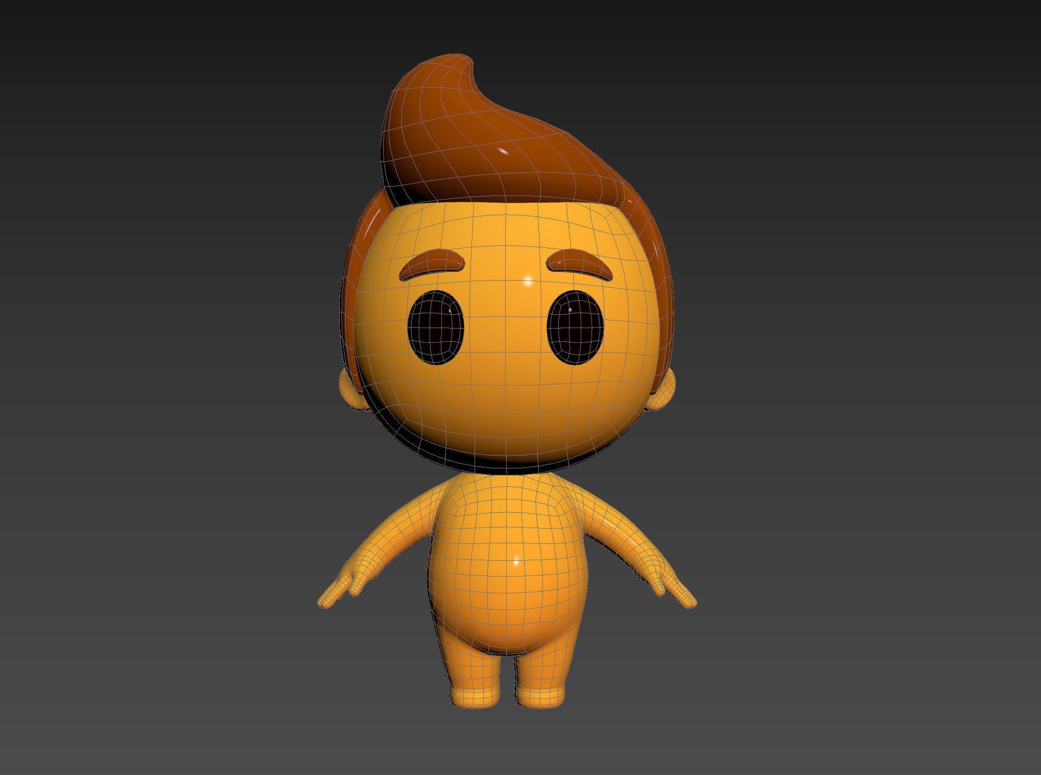 Character075 Little Man 3D model_15