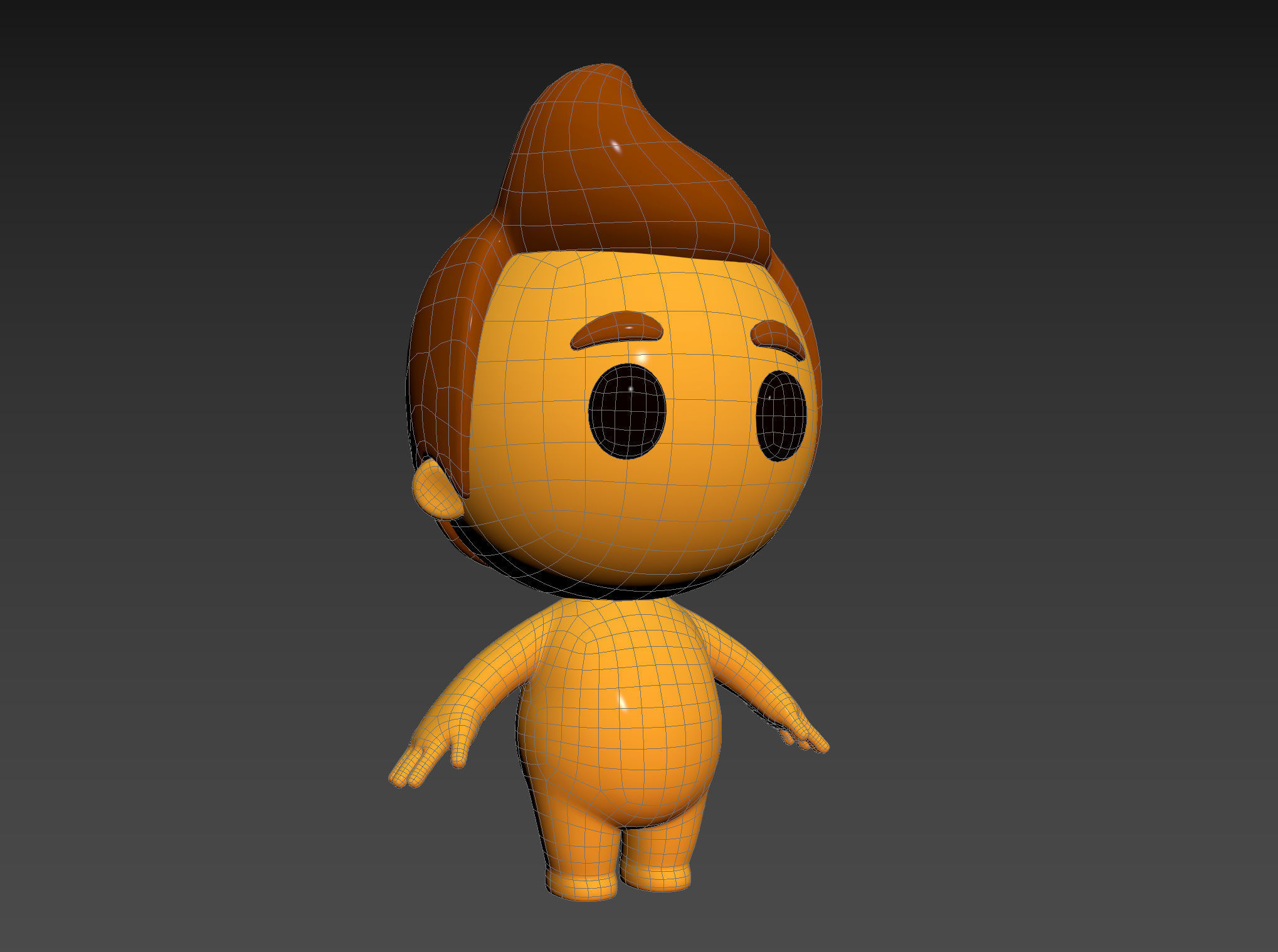 Character075 Little Man 3D model_16