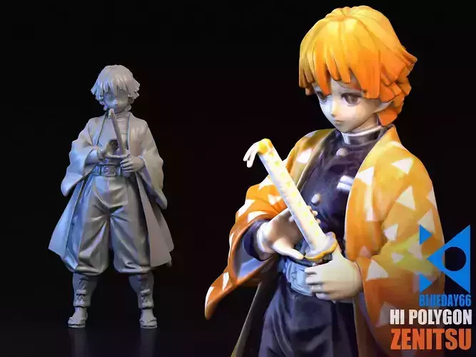 ZENITSU 3D anime figure