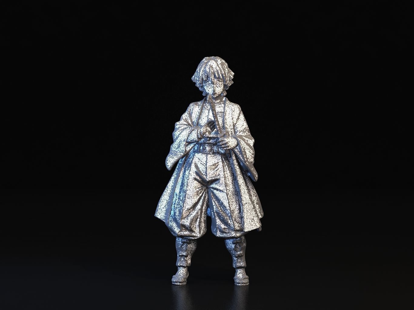 ZENITSU 3D anime figure 3D model_21