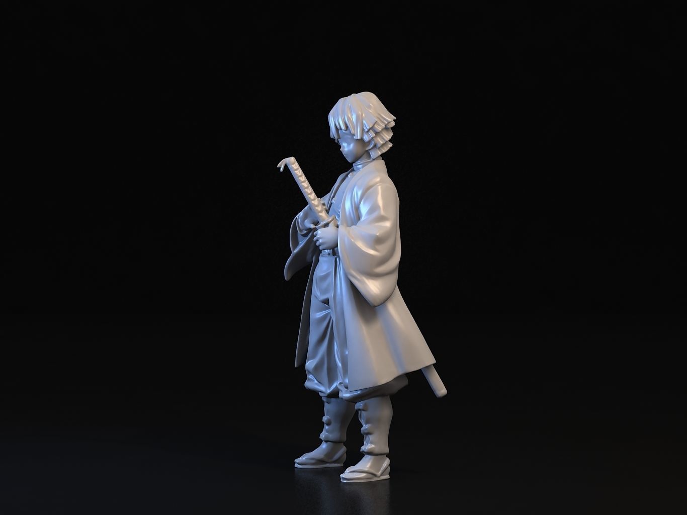 ZENITSU 3D anime figure 3D model_19