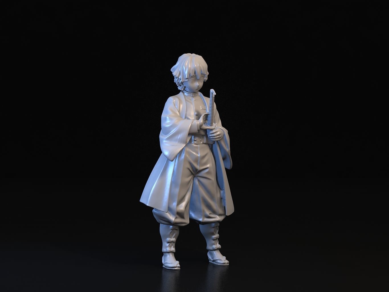 ZENITSU 3D anime figure 3D model_13