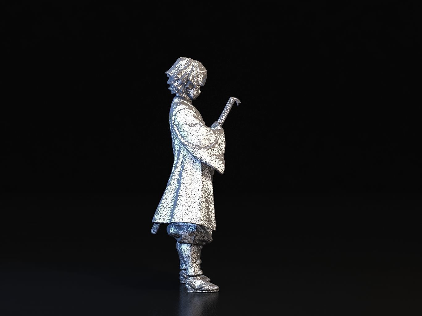 ZENITSU 3D anime figure 3D model_23