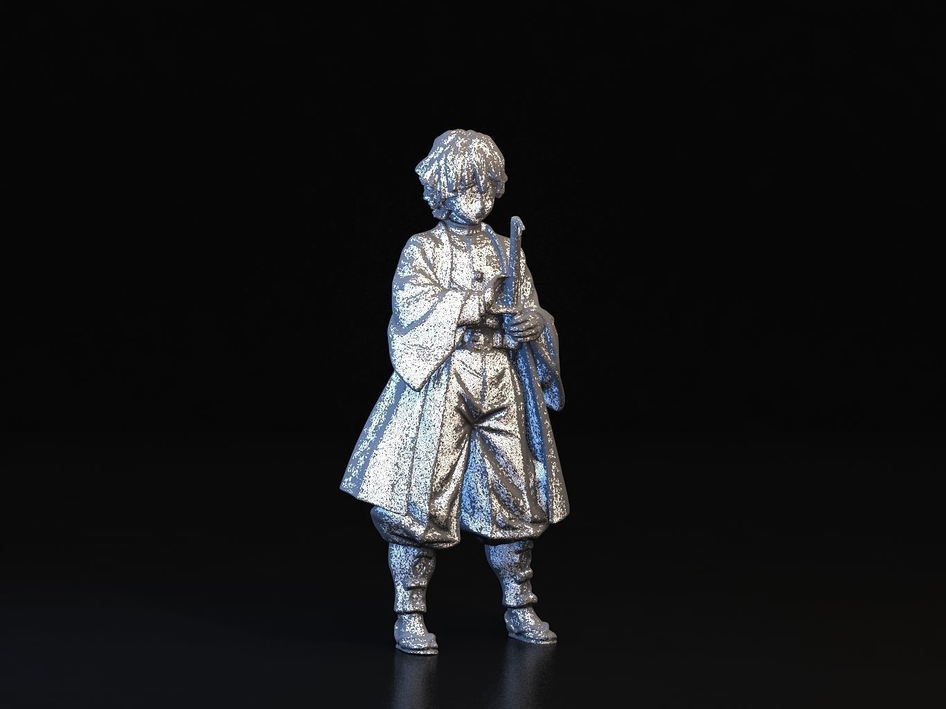 ZENITSU 3D anime figure 3D model_22