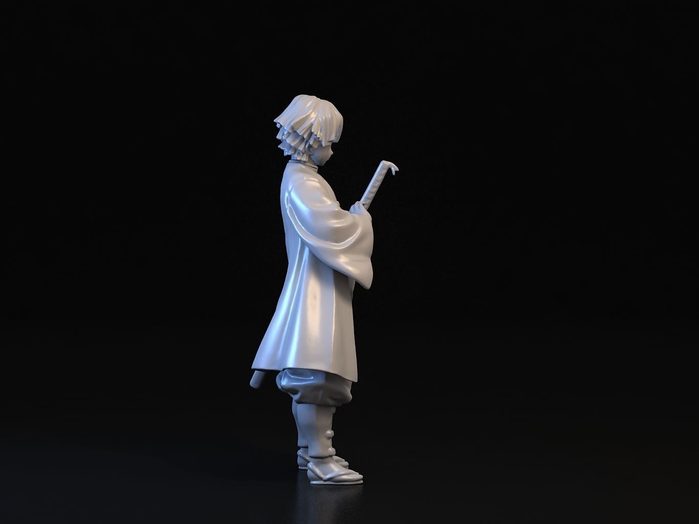 ZENITSU 3D anime figure 3D model_14