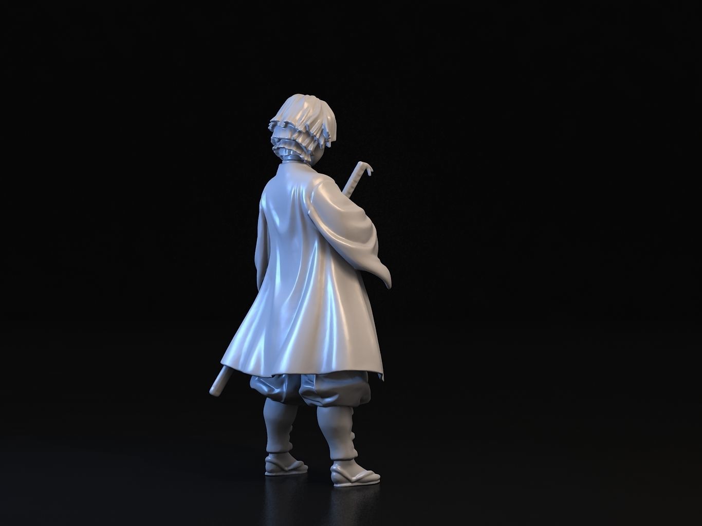 ZENITSU 3D anime figure 3D model_15