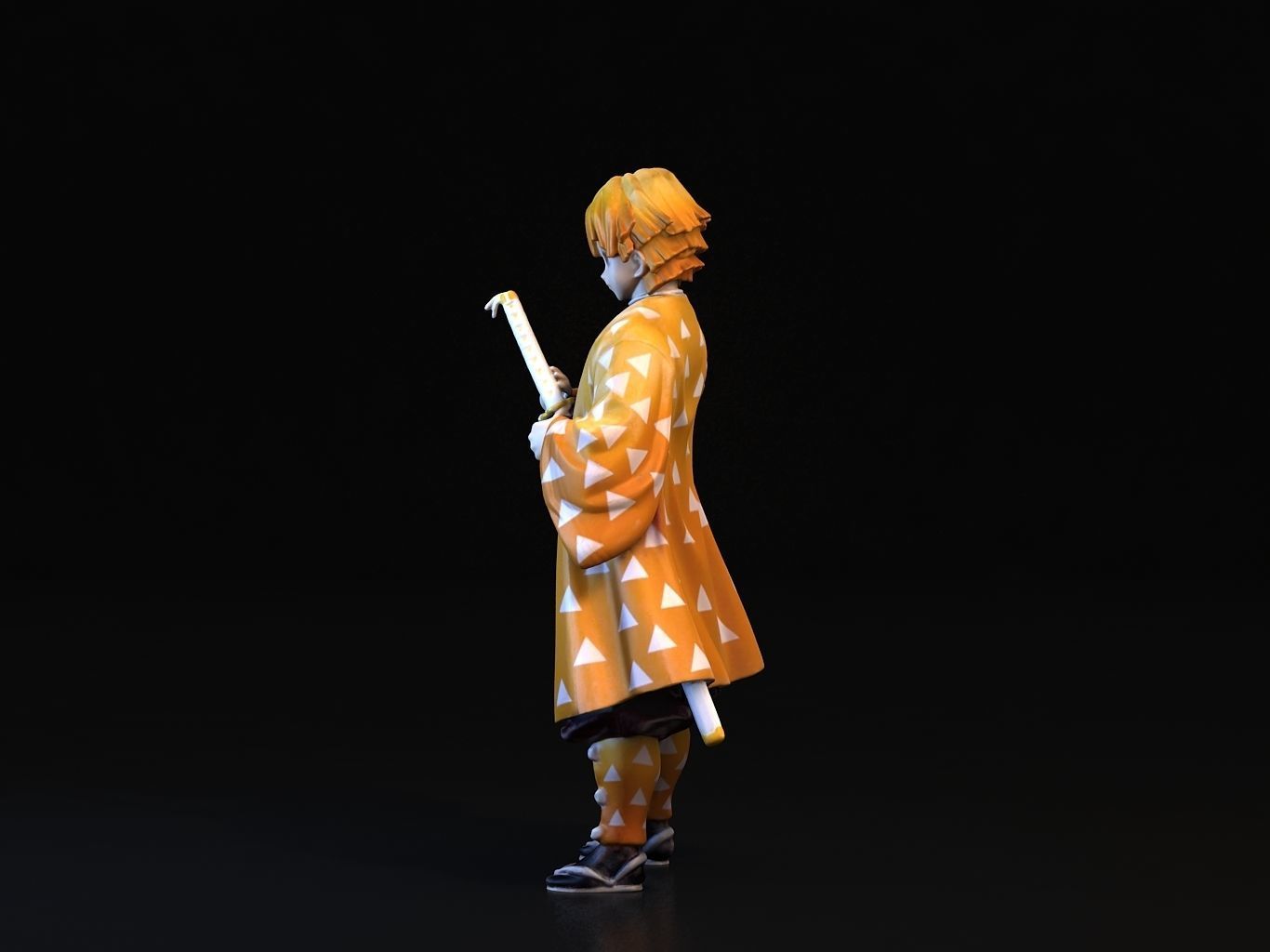 ZENITSU 3D anime figure 3D model_9