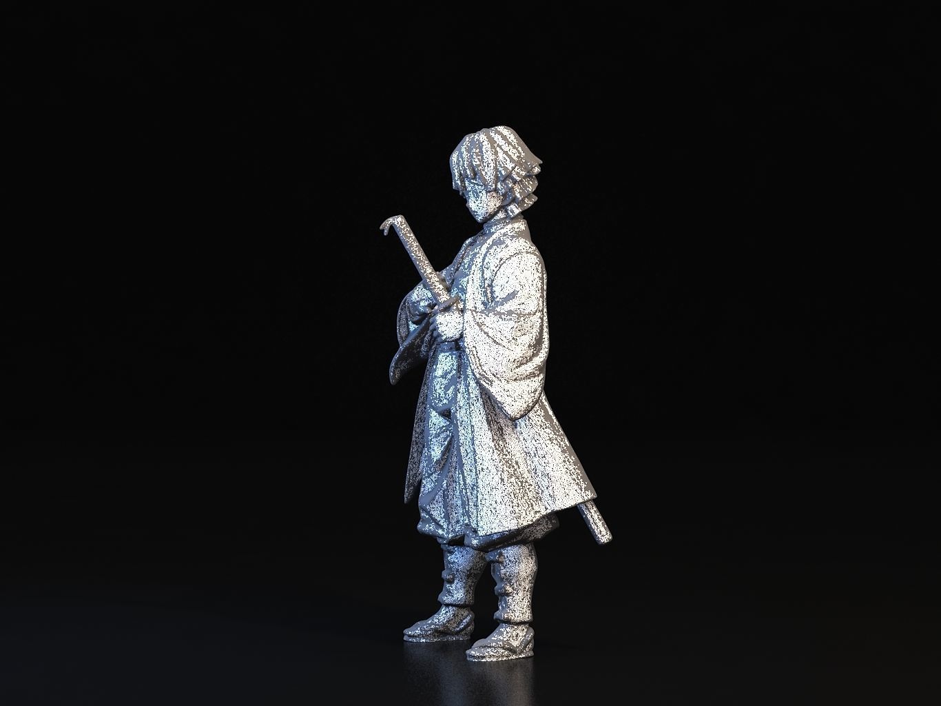 ZENITSU 3D anime figure 3D model_28