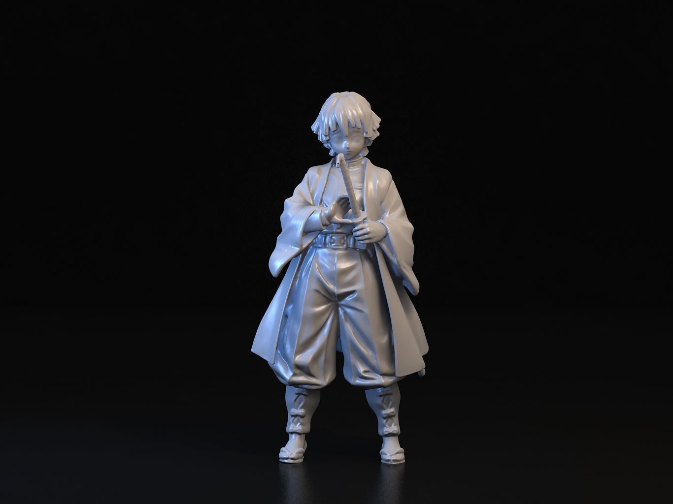ZENITSU 3D anime figure 3D model_12
