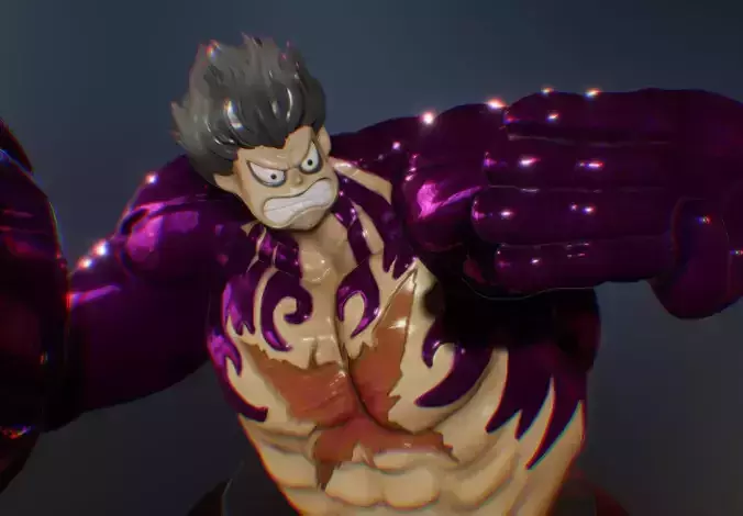 Luffy Gear 4 - kong gun 3D print model