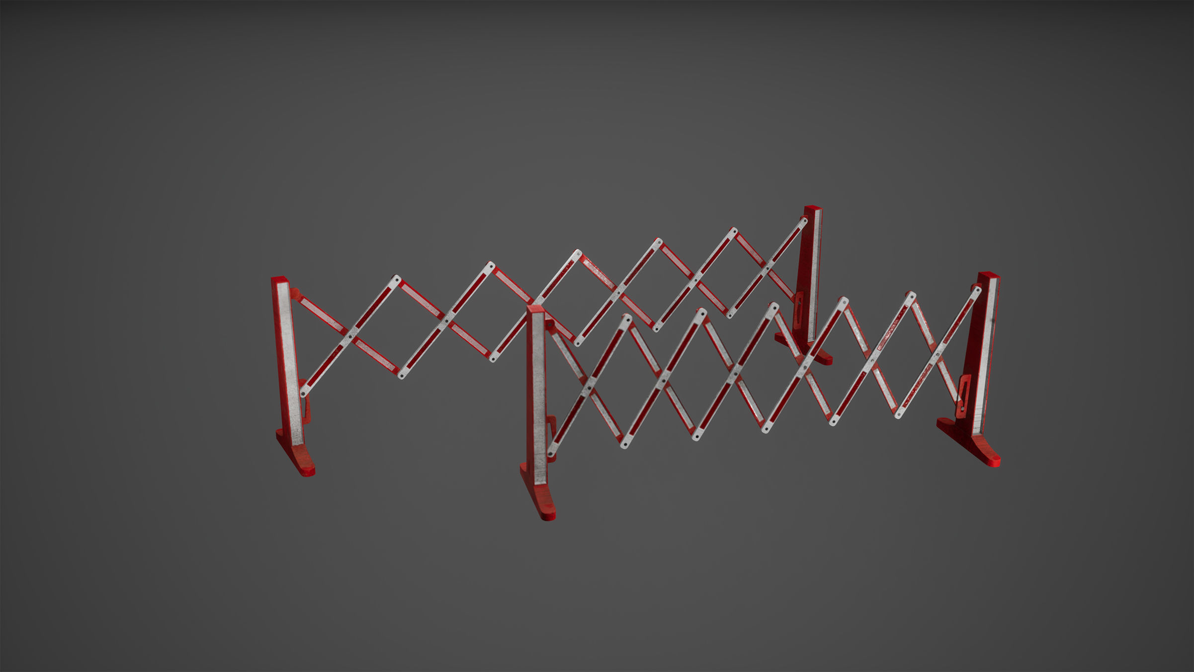 Barriers Game Ready plastic box Low-poly 3D model_5