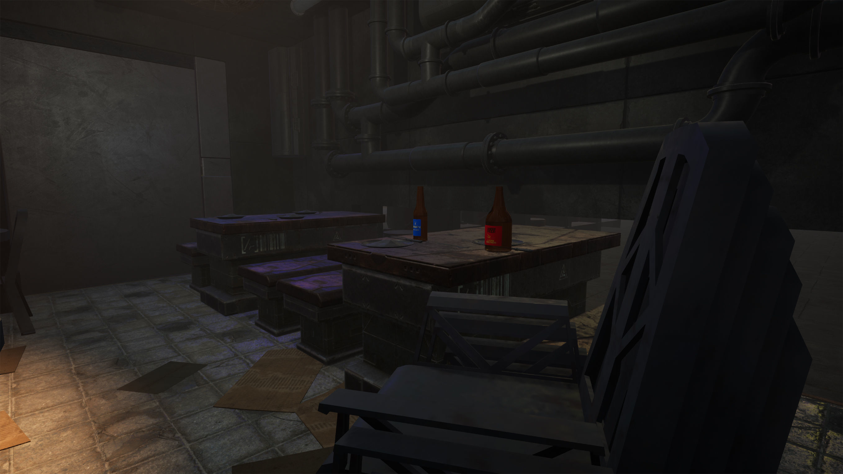 Cyberpunk Sushi Pizza Restaurant Interior Pack BillBoards  Low-poly 3D model_11