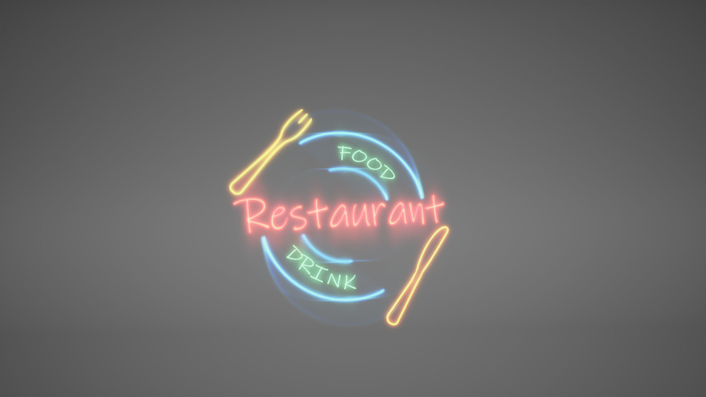 Cyberpunk Sushi Pizza Restaurant Interior Pack BillBoards  Low-poly 3D model_21