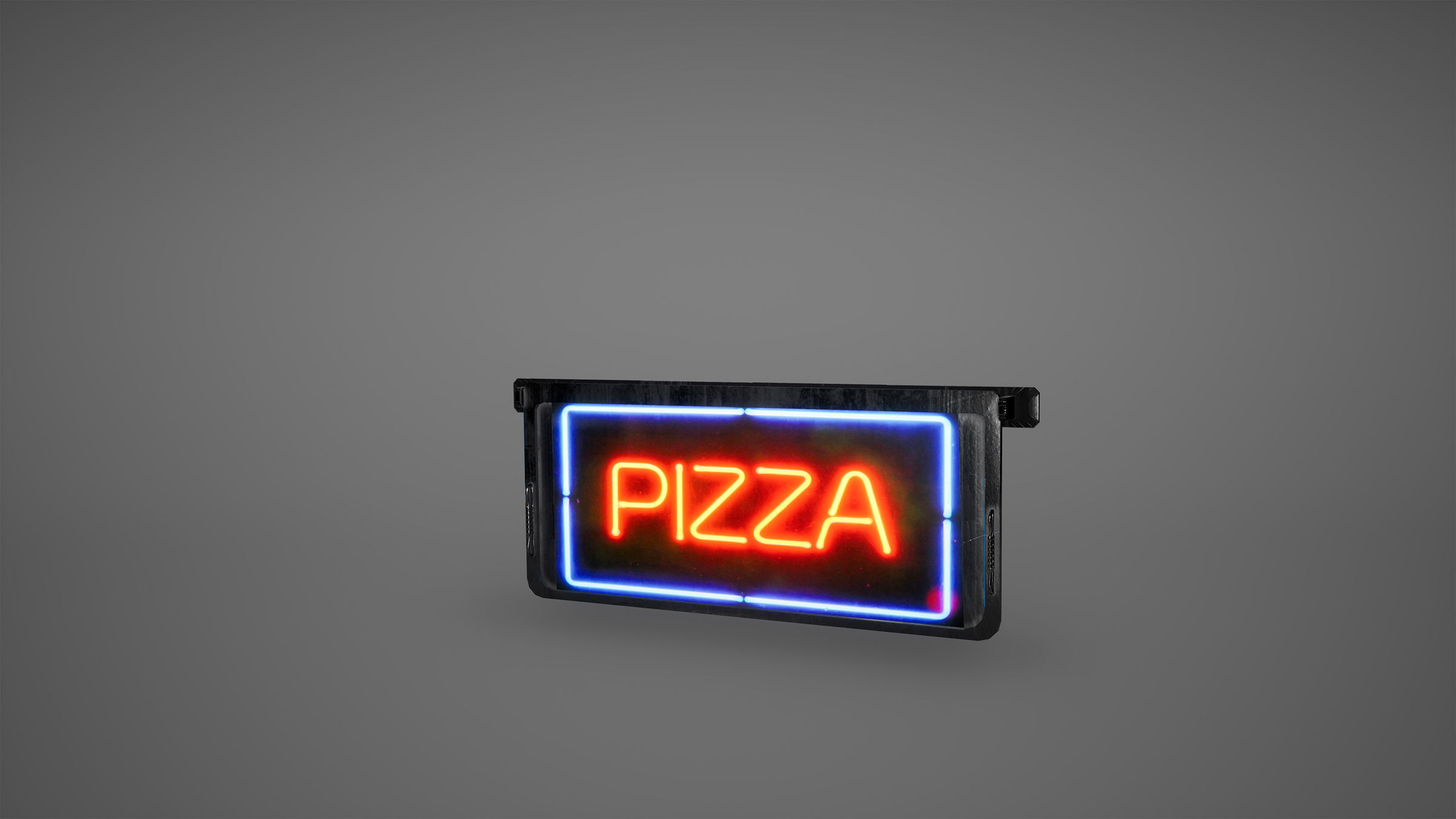 Cyberpunk Sushi Pizza Restaurant Interior Pack BillBoards  Low-poly 3D model_23