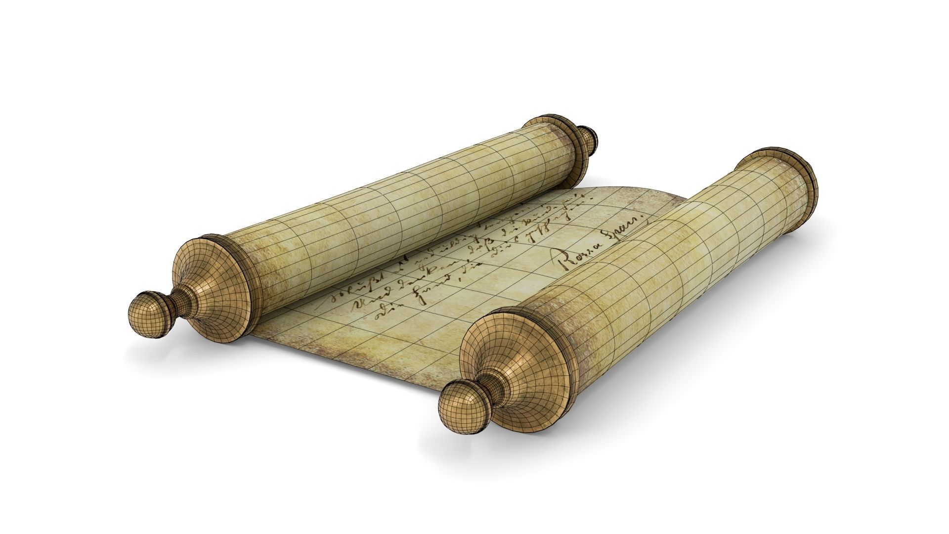Ancient Scroll 2 3D model_16