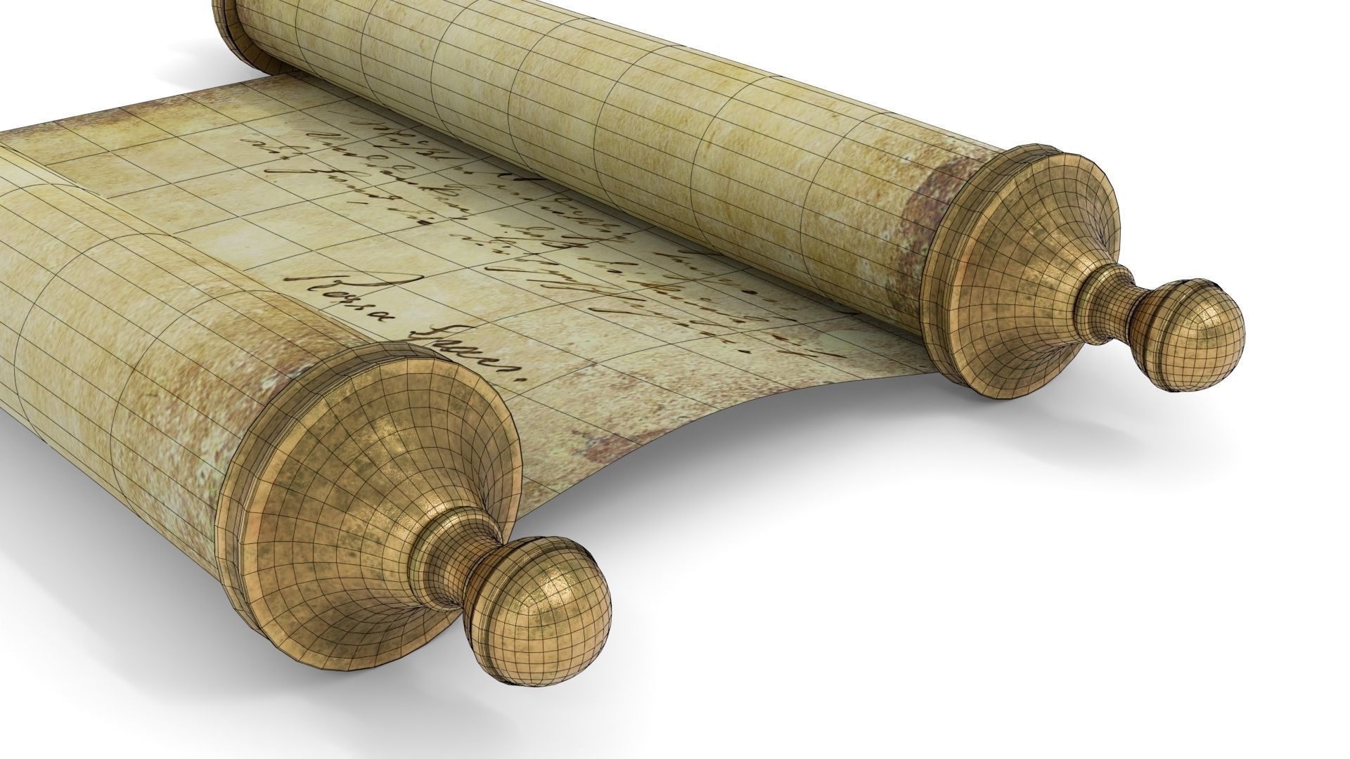 Ancient Scroll 2 3D model_19