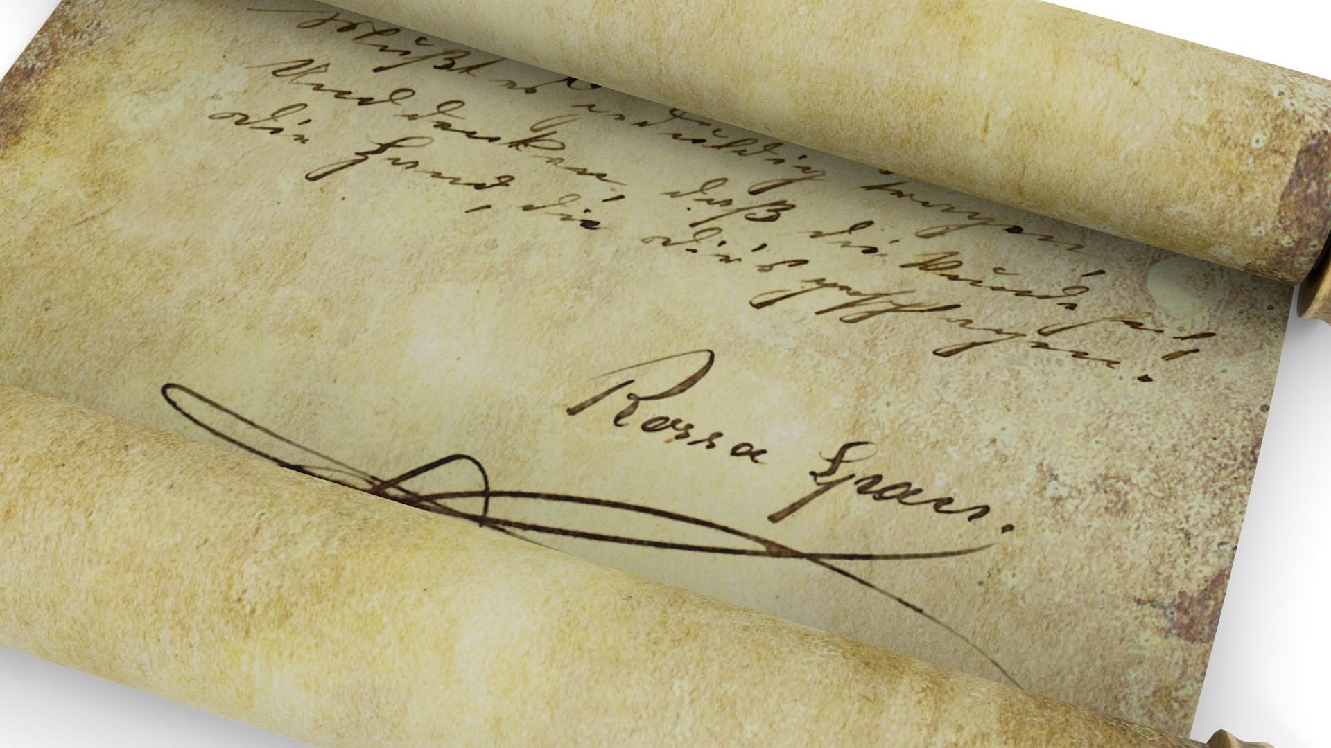 Ancient Scroll 2 3D model_8