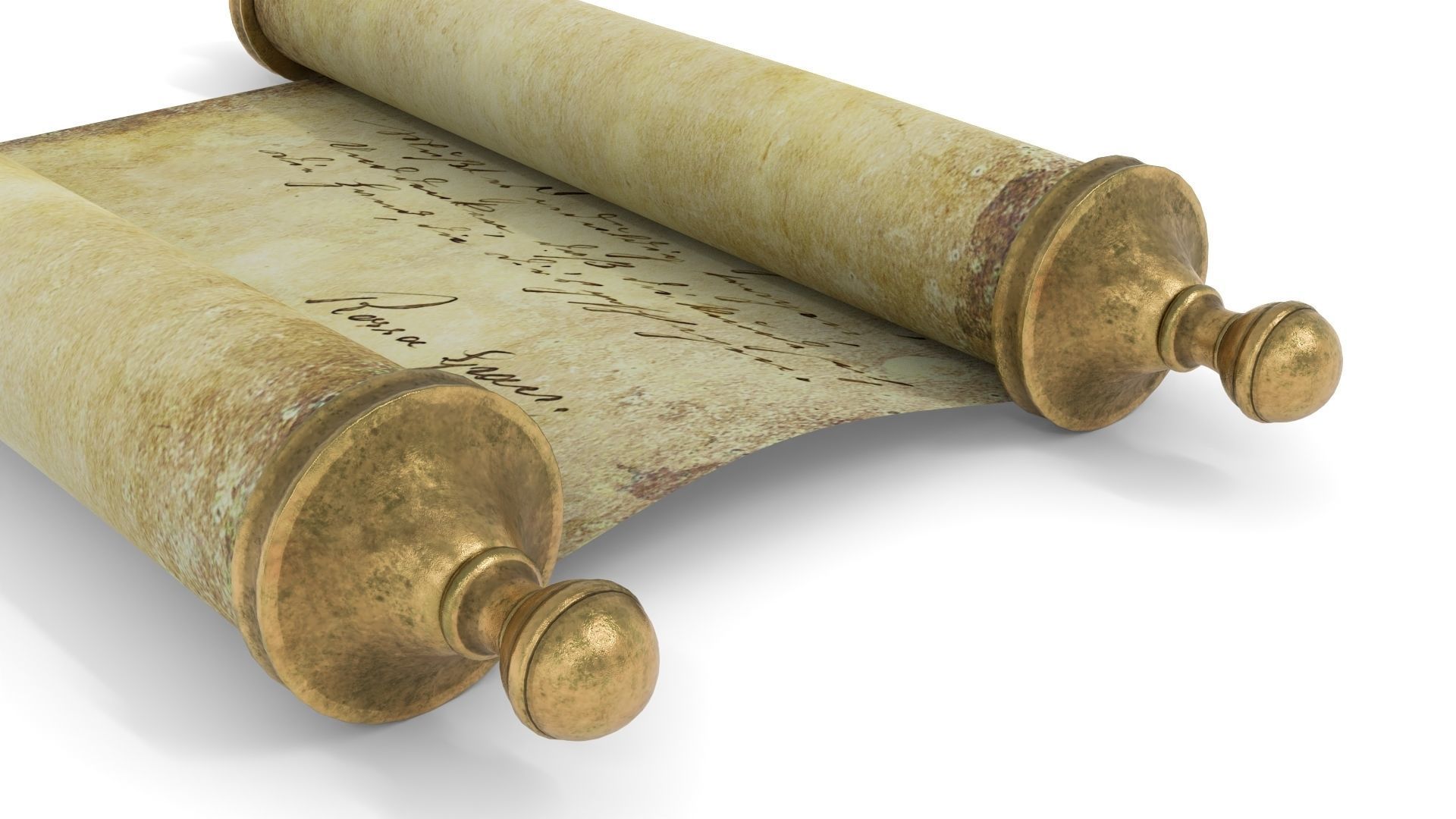 Ancient Scroll 2 3D model_9