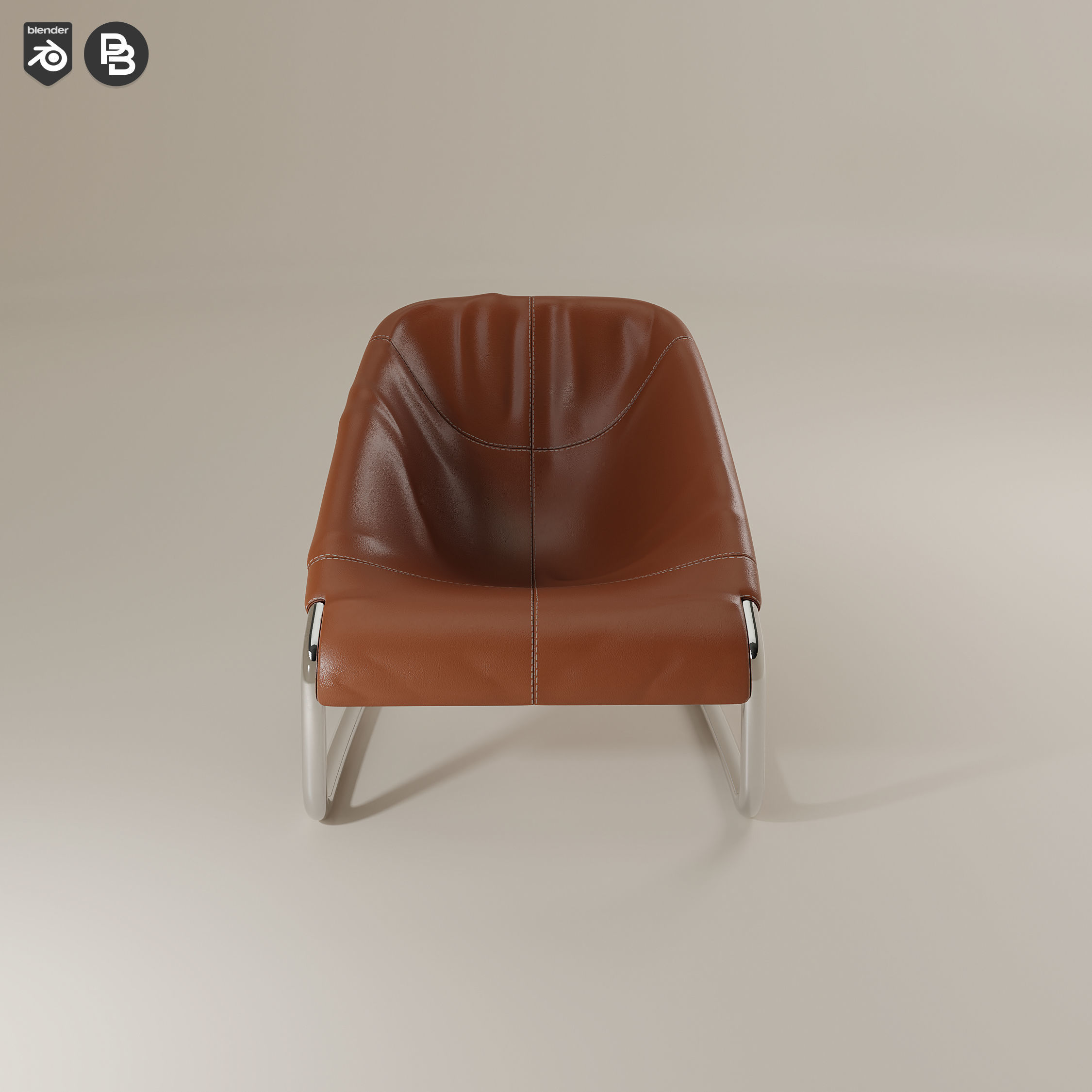 Cortina Armchair 3D model_1