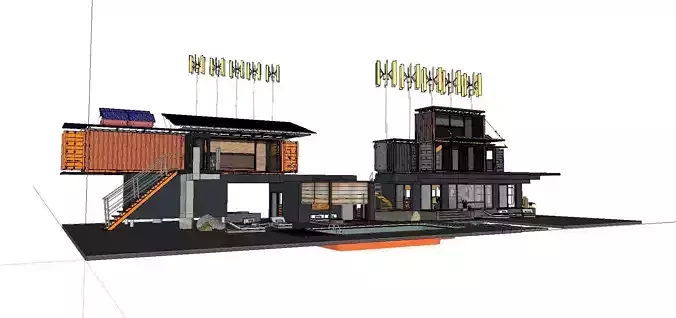 City Simple Art Building-Container-0225