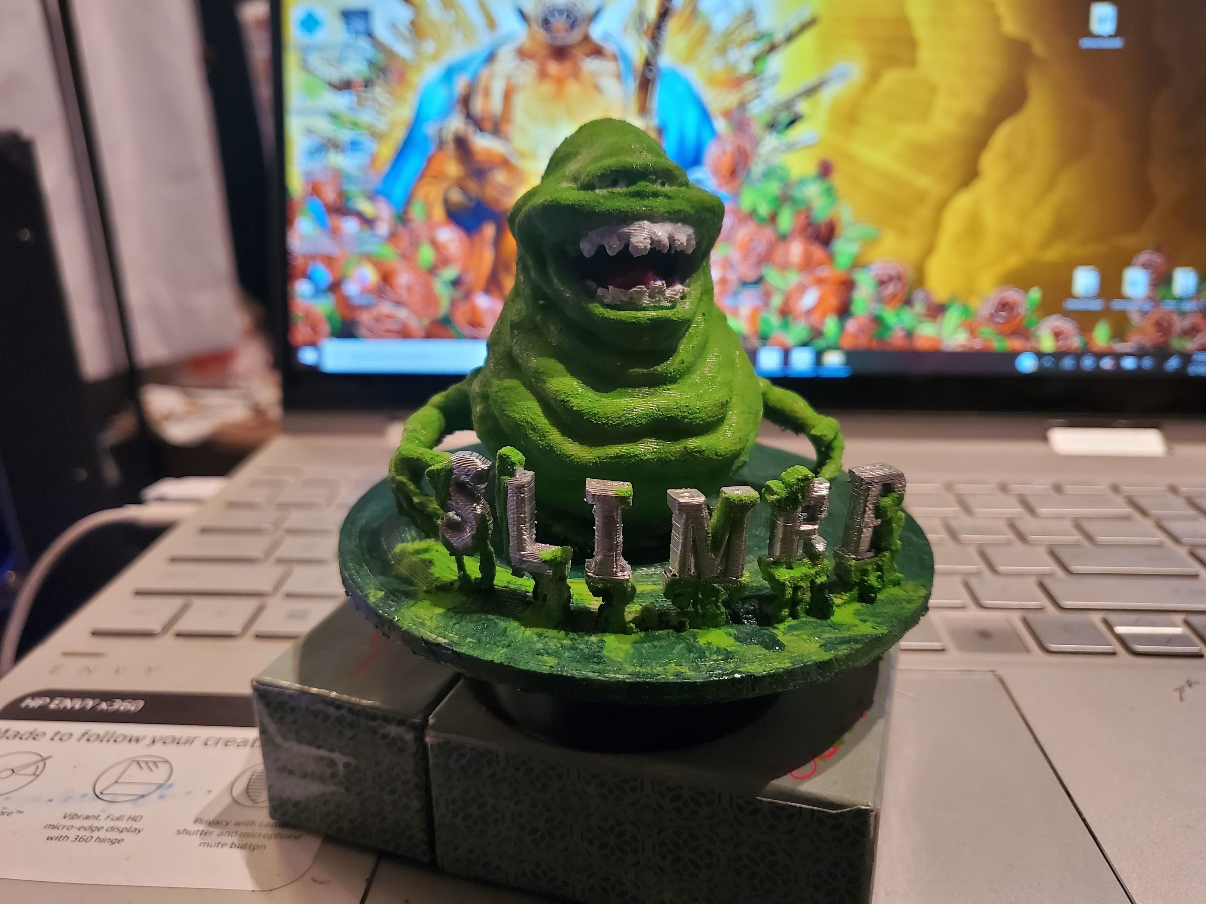 ghostbusters slimer bust  3D print model_3