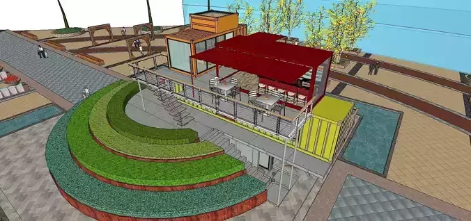 City Simple Art Building-Container-01