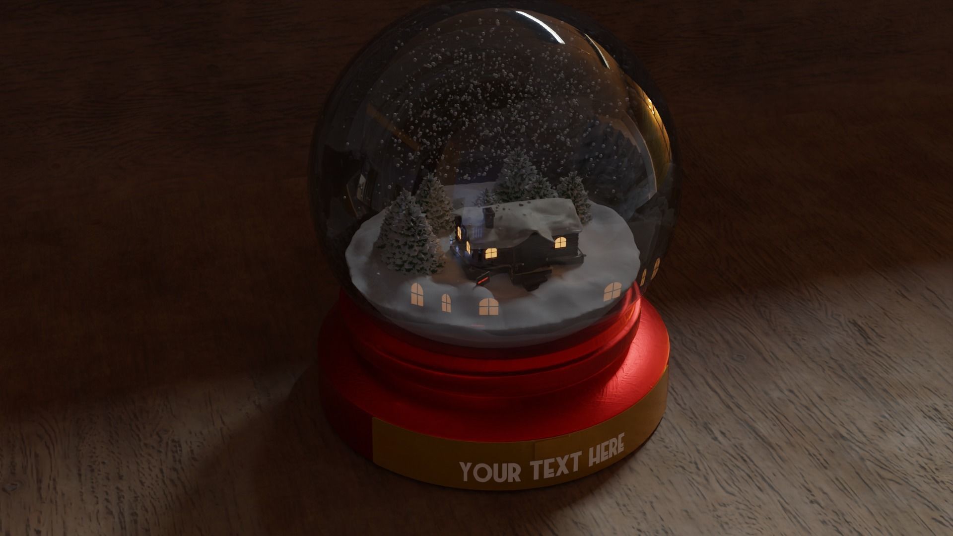 Snow Globe 3D model_42