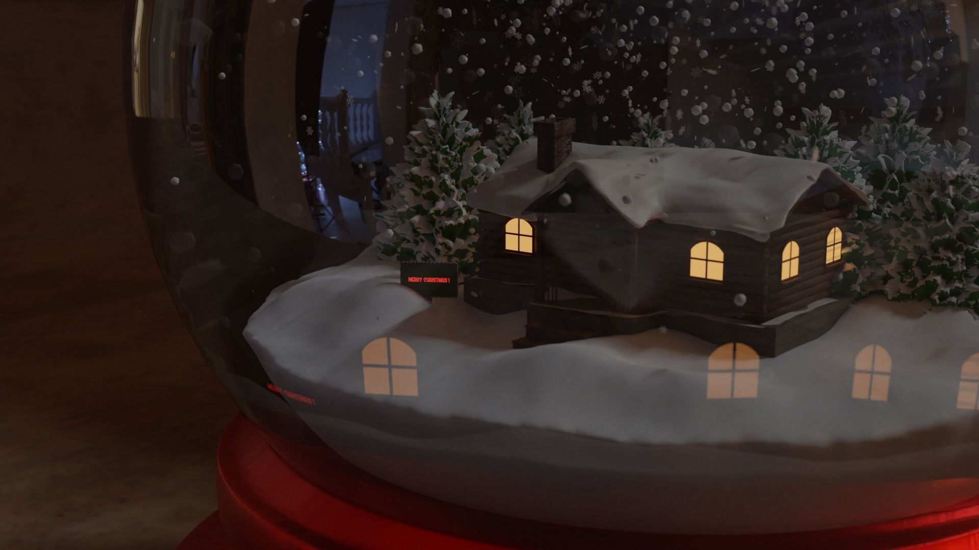 Snow Globe 3D model_97