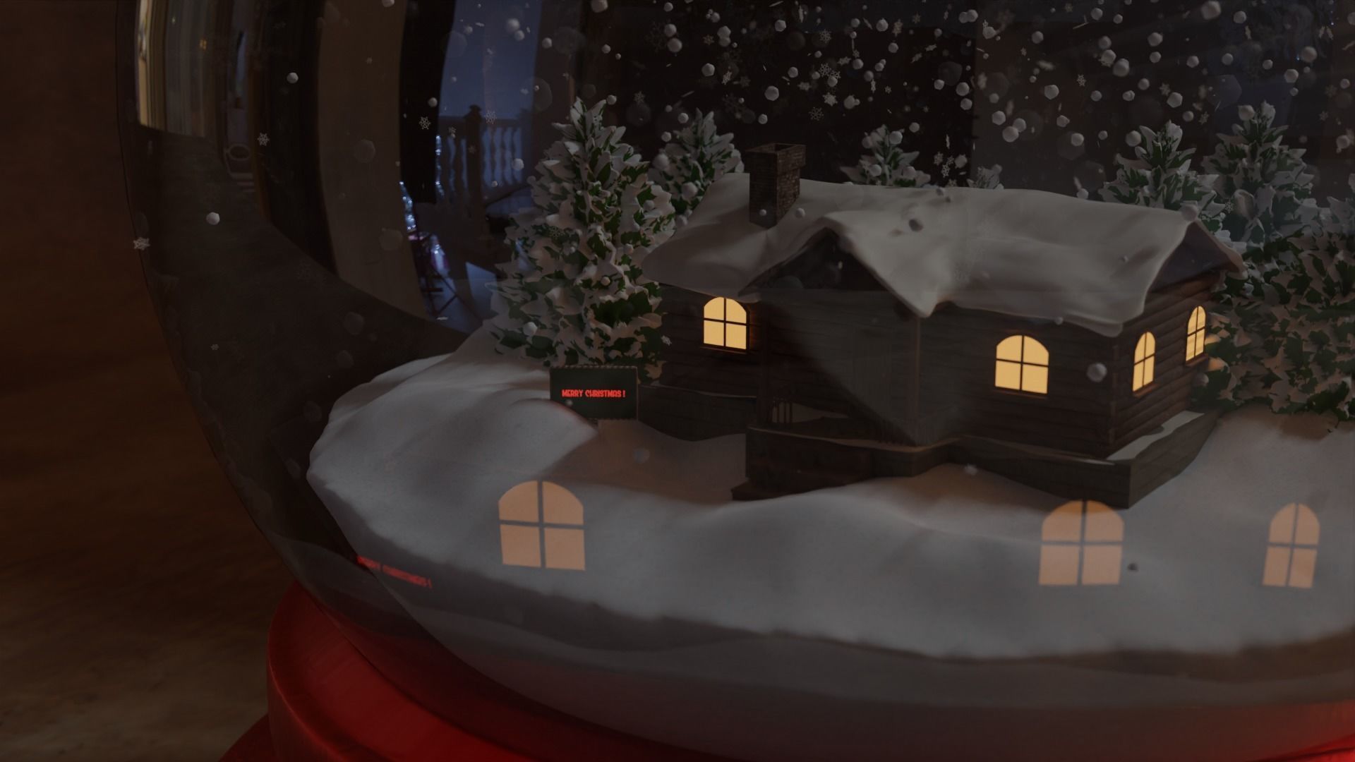 Snow Globe 3D model_90